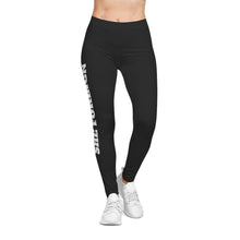 Load image into Gallery viewer, She Foreign Black Side-Print Leggings — Women's Casual Graphic Leggings
